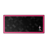 Illinois Wesleyan Stitched Edge XL Mousepad Pink